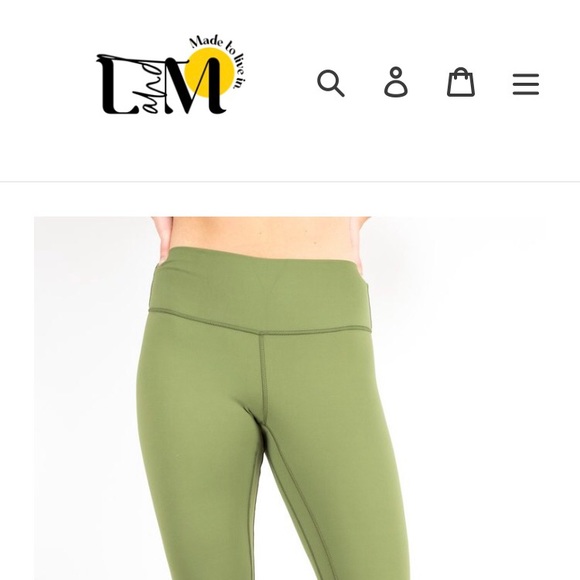 Olive green leggings - Picture 3 of 4